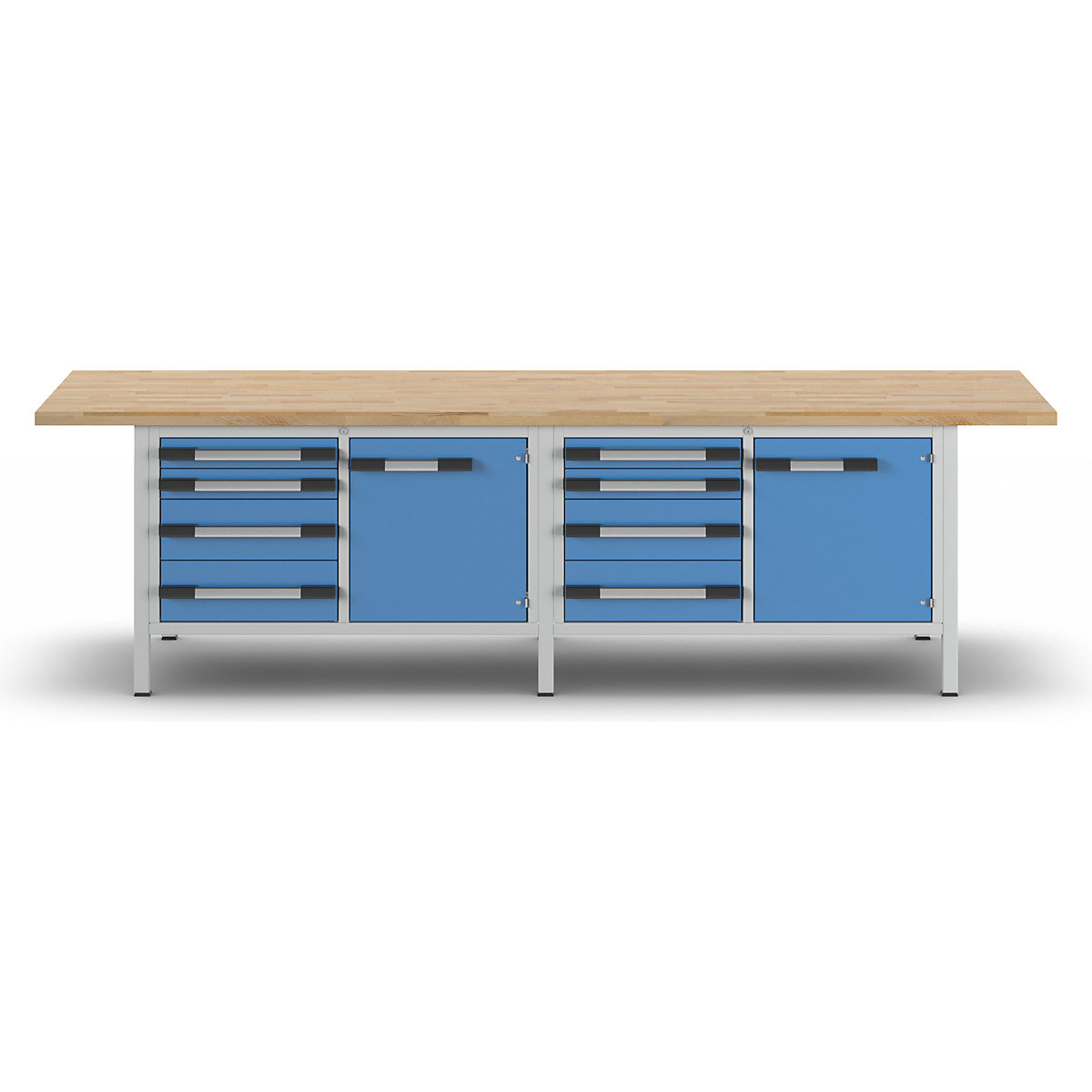 Banco da lavoro, struttura a telaio serie 8000 – eurokraft pro (Foto prodotto 3)-2