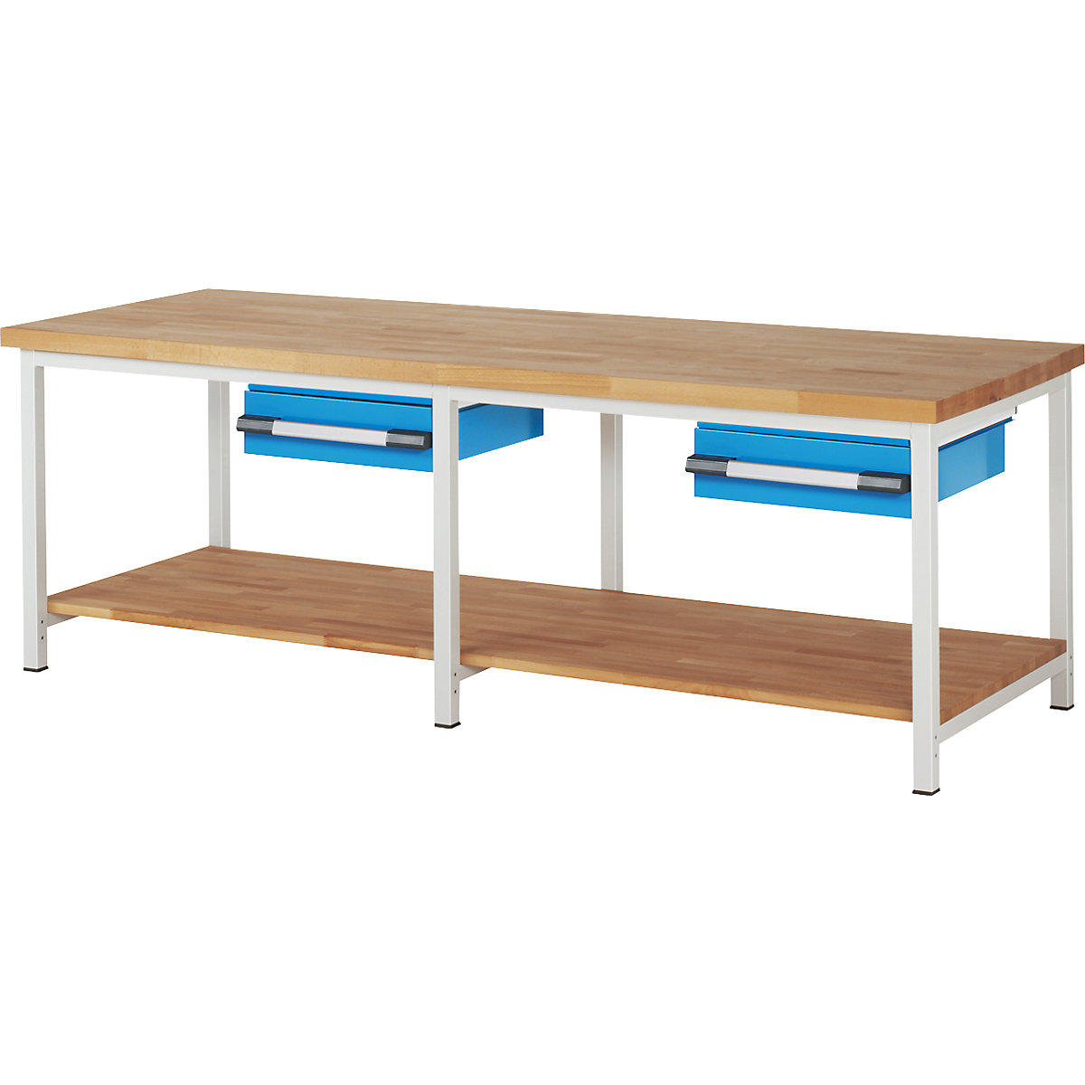 Banco da lavoro, struttura a telaio serie 8000 – eurokraft pro