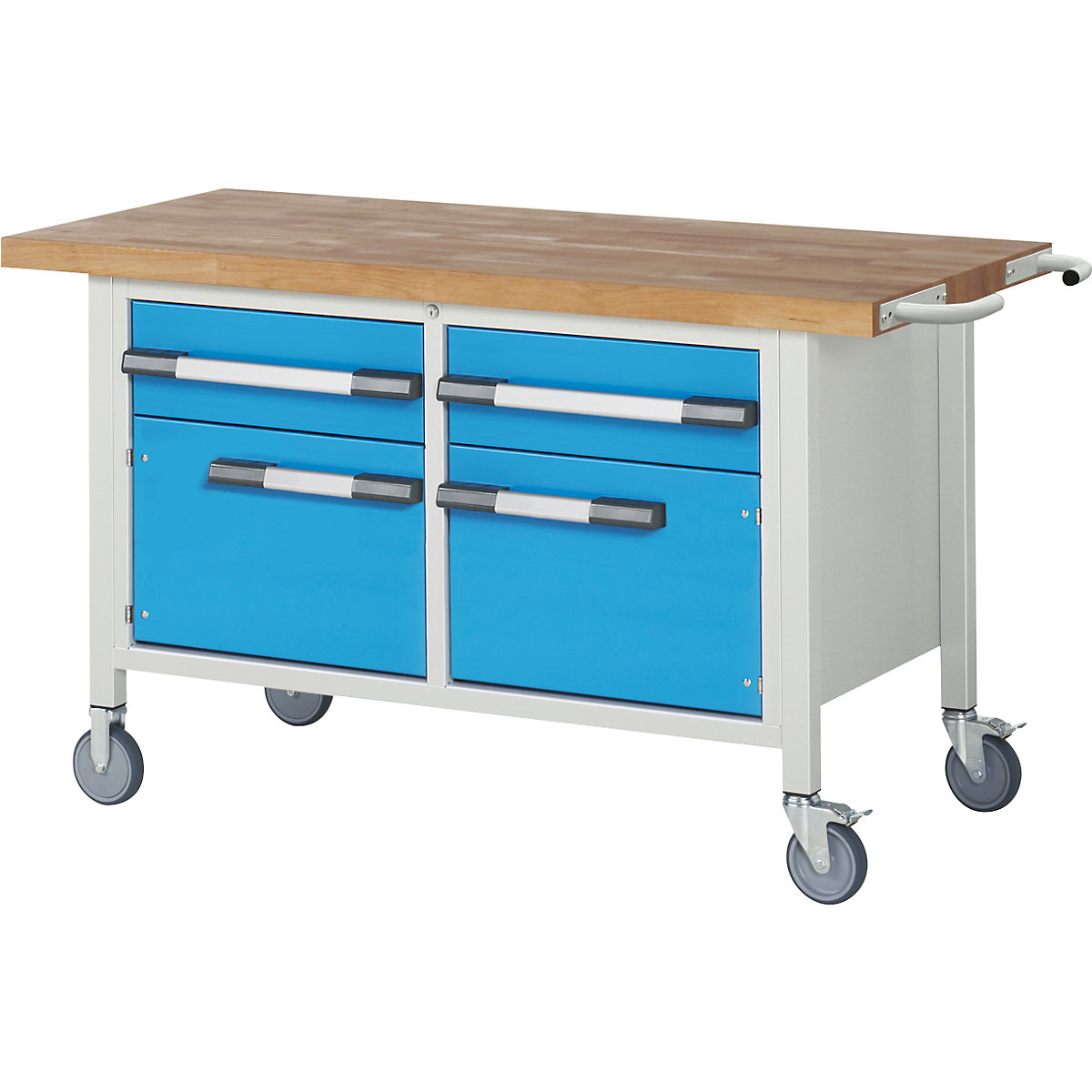 Banco da lavoro mobile Serie 8000, struttura a telaio – eurokraft pro