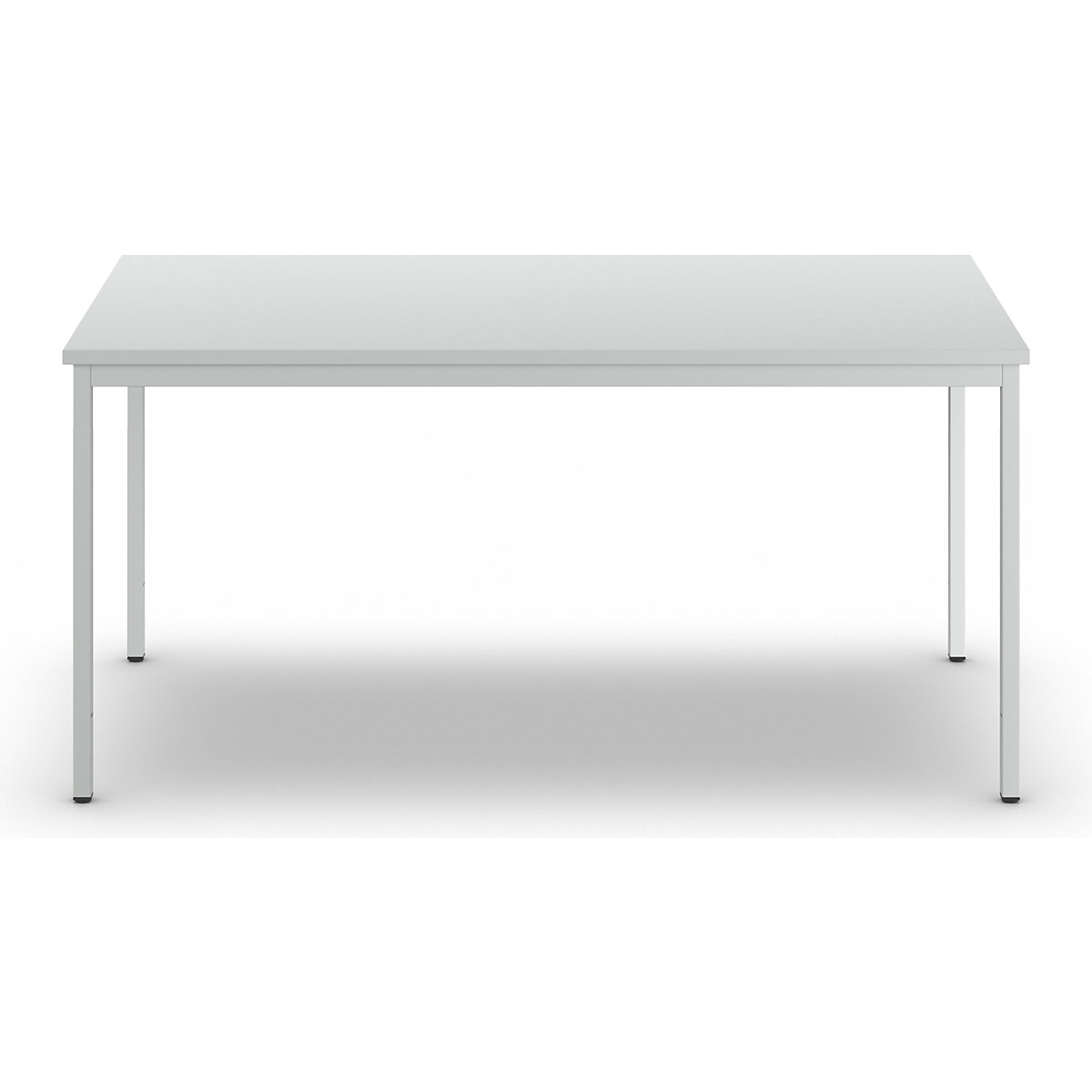 Scrivania per capi reparto, grigio chiaro – eurokraft basic (Foto prodotto 4)-3