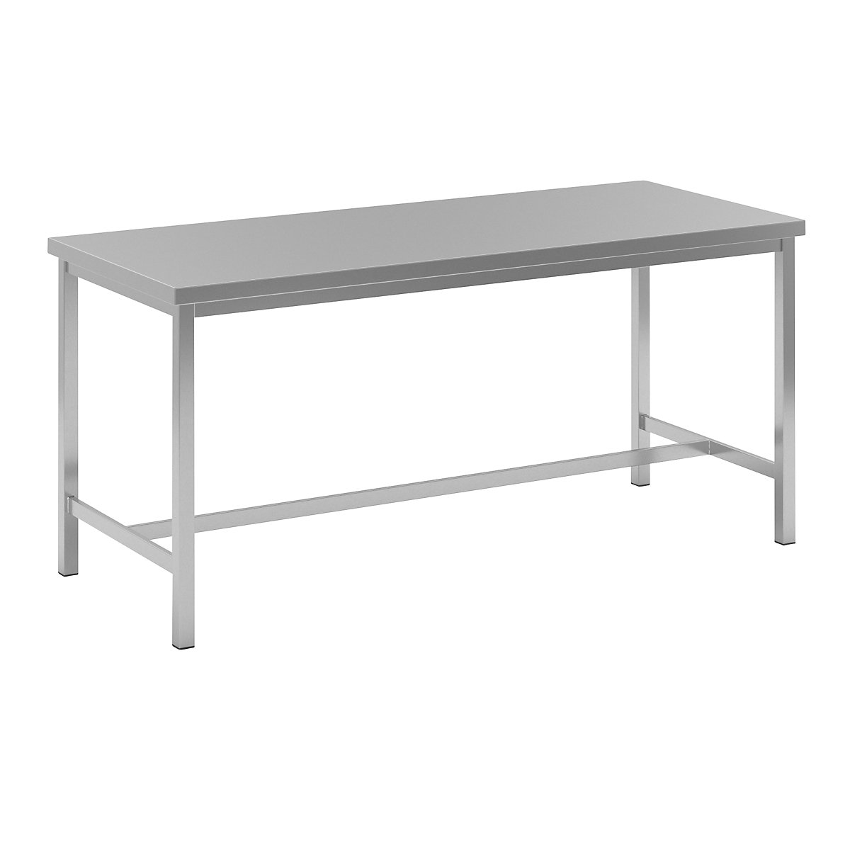 Tavolo da lavoro in acciaio inox - eurokraft basic