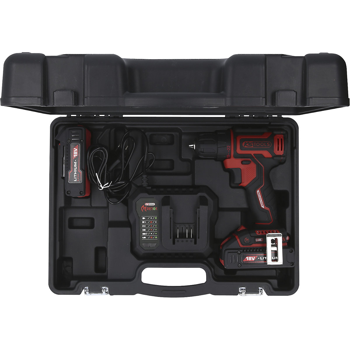 Trapano avvitatore a batteria brushless set da 5 pezzi – KS Tools (Foto prodotto 5)-4