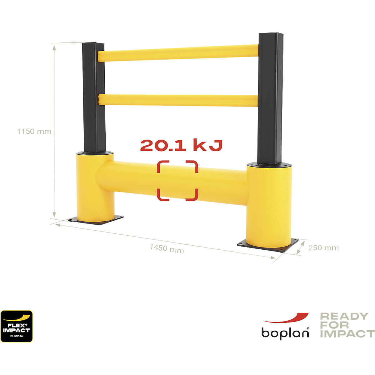 Ringhiera paracolpi FLEX IMPACT® – Boplan (Foto prodotto 3)-2