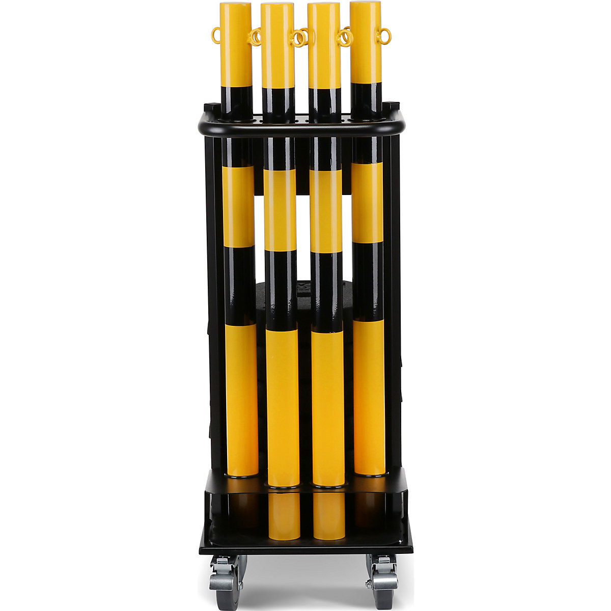 Set di paletti per catena con carrello da trasporto – CrashStop (Foto prodotto 7)-6