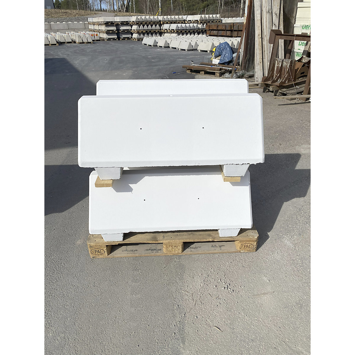 Barriera in cemento, lungh. x largh. x alt. 1090 x 390 x 465 mm (Foto prodotto 2)-1