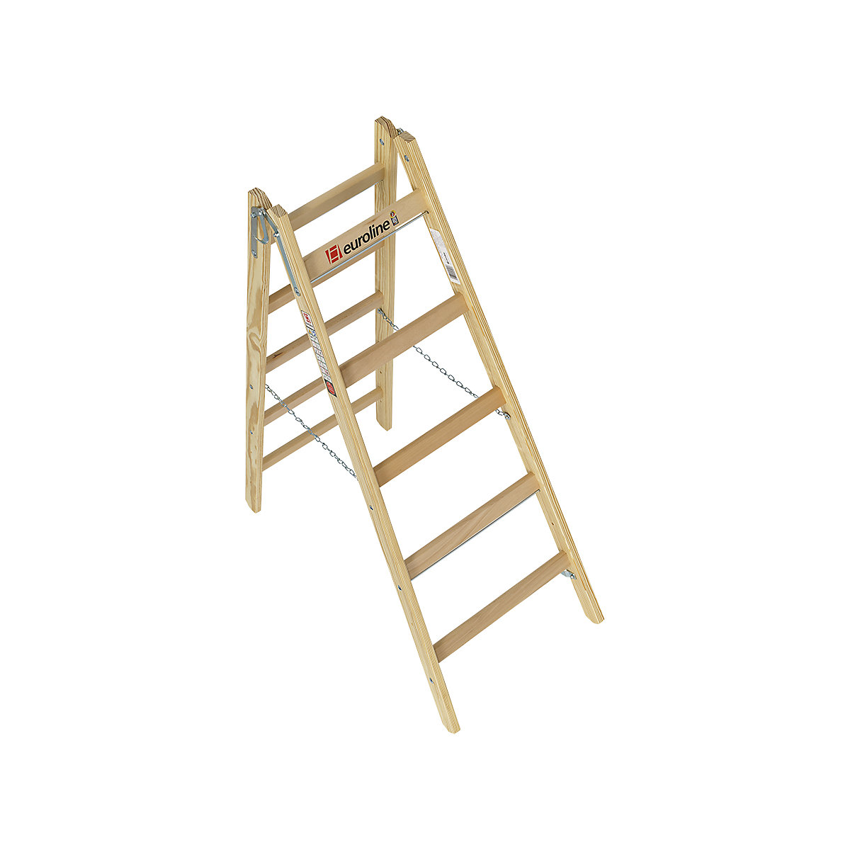 Scala a libro con pioli in legno – euroline (Foto prodotto 3)-2