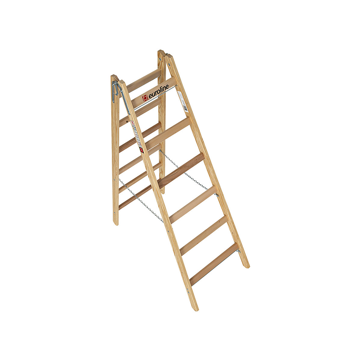 Scala a libro con pioli in legno – euroline (Foto prodotto 3)-2