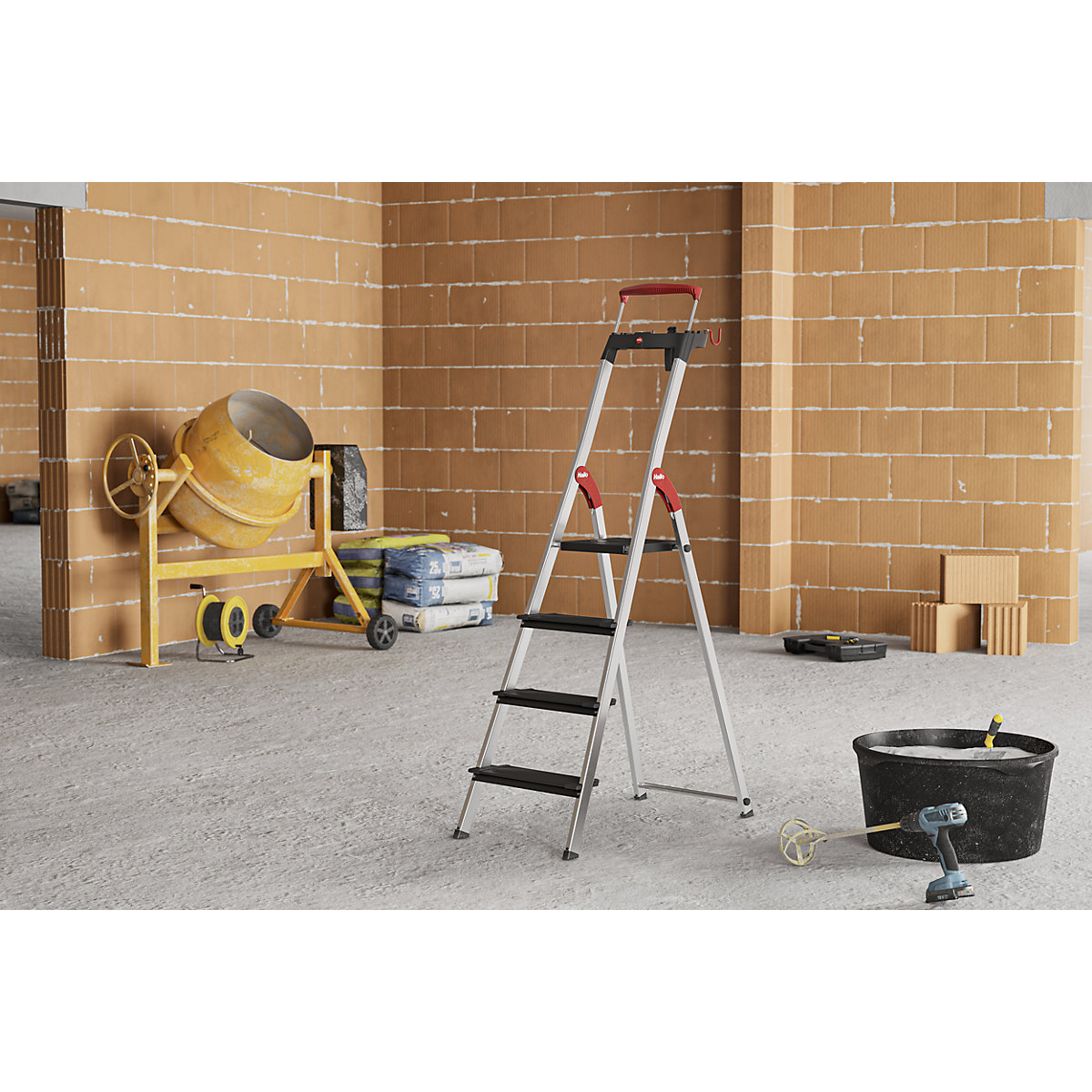 Scala di sicurezza TopLine L100 – Hailo (Foto prodotto 2)-1