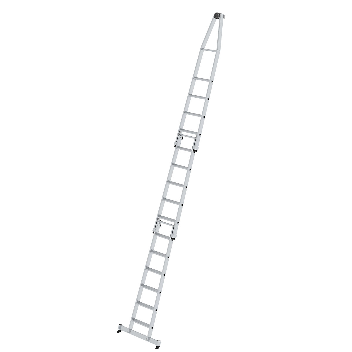 Scala a gradini in alluminio per lavavetri – MUNK, standard, 3 elementi, 15 gradini-1