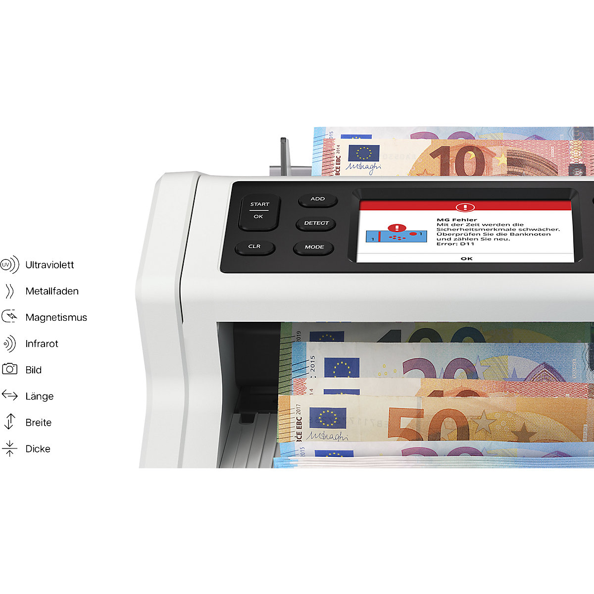 Geldscheinprüfgerät 2485-SC Safescan (Produktabbildung 3)-2
