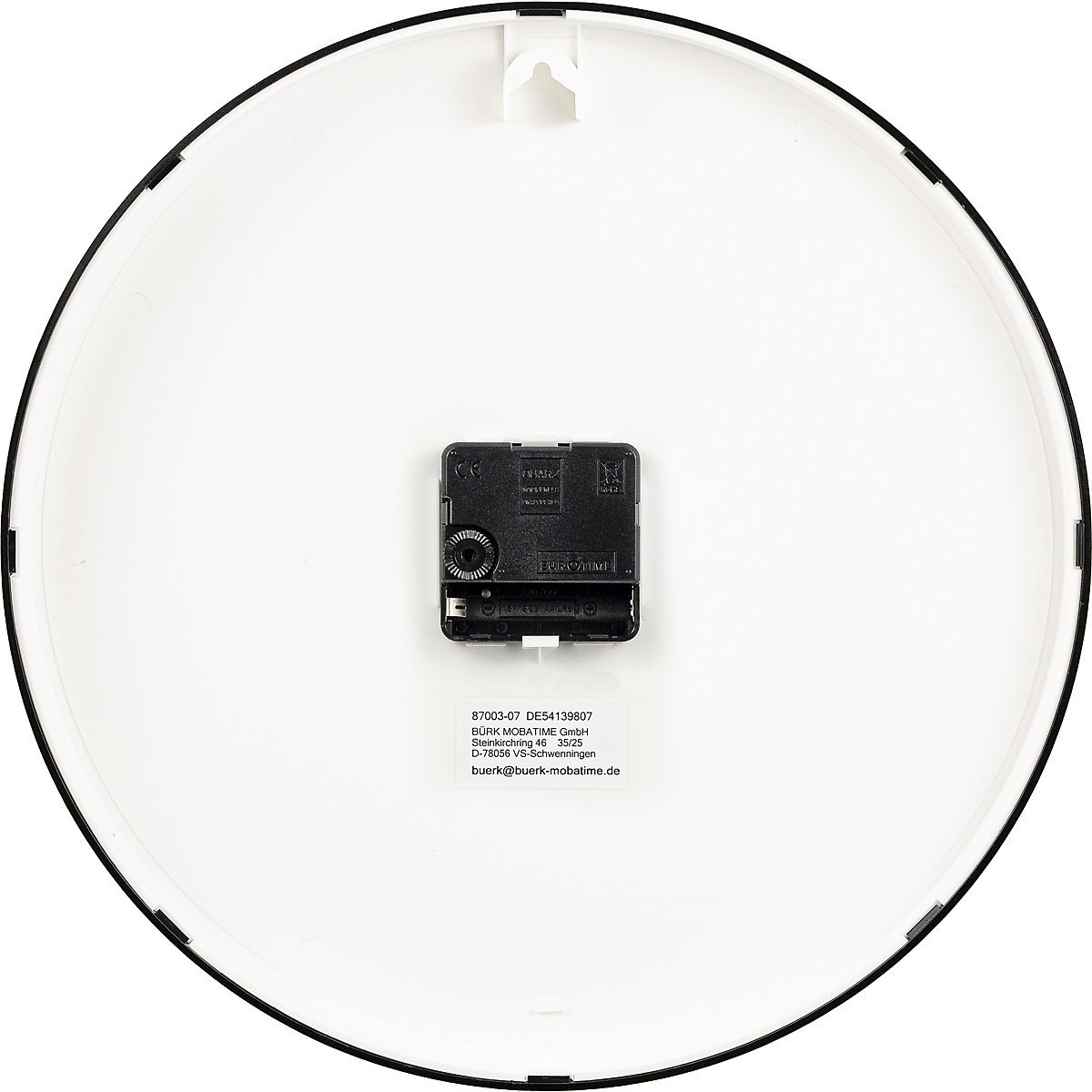 Kaiserkraft Wall Clock Black 30 cm 4