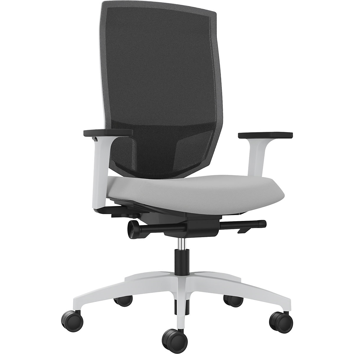 Dauphin JUST EVO MESH Office Chair White/Platinum Grey 3