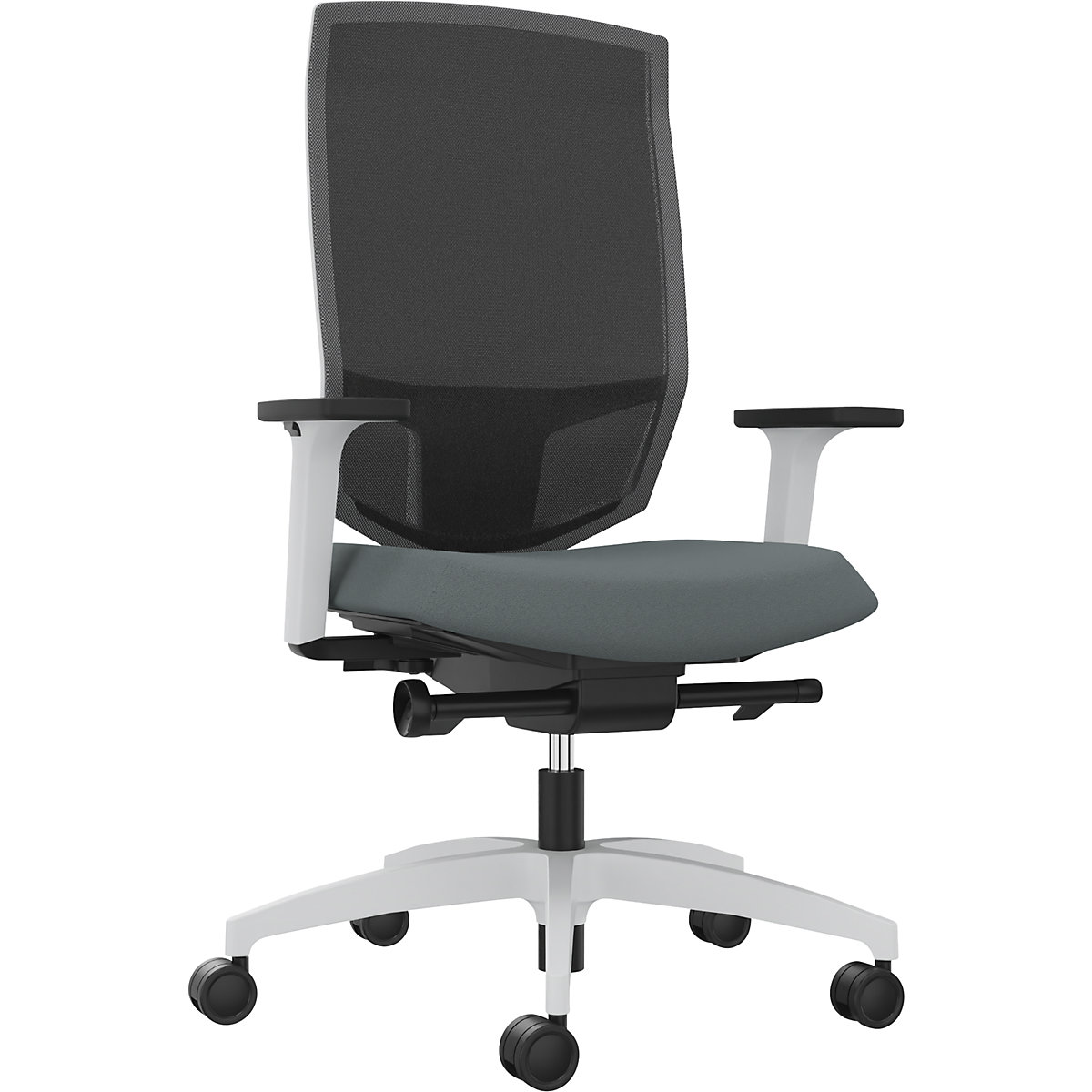 Dauphin JUST EVO MESH Office Chair White/Grey 3