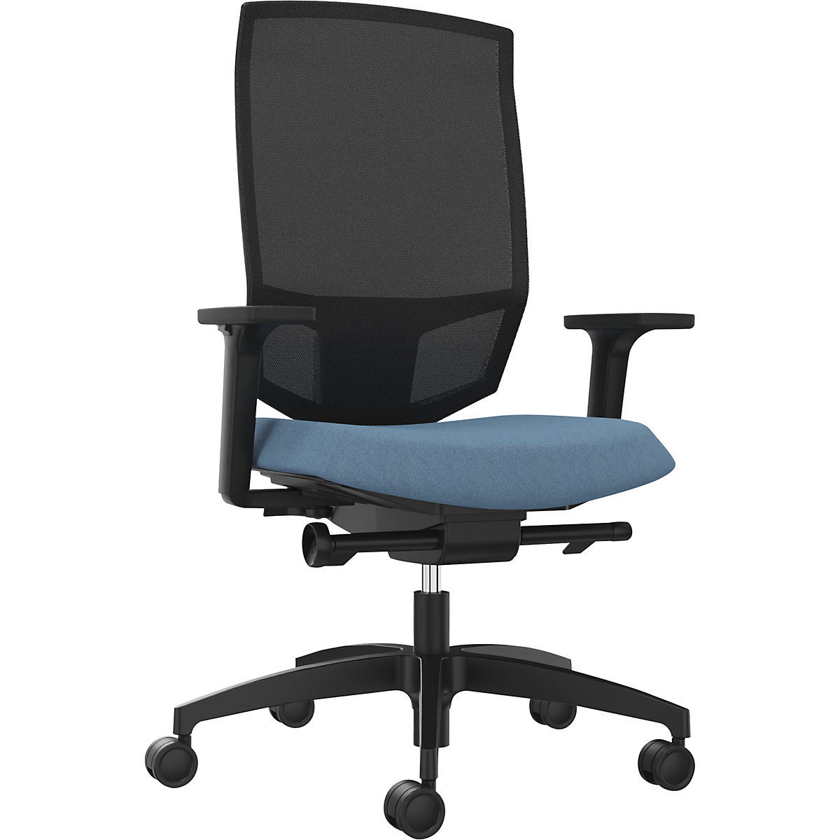 Just JUST EVO MESH Office Chair Black/Aqua 3