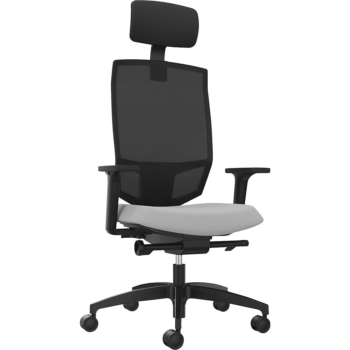 Dauphin JUST EVO MESH Office Chair Black/Platinum Grey 3