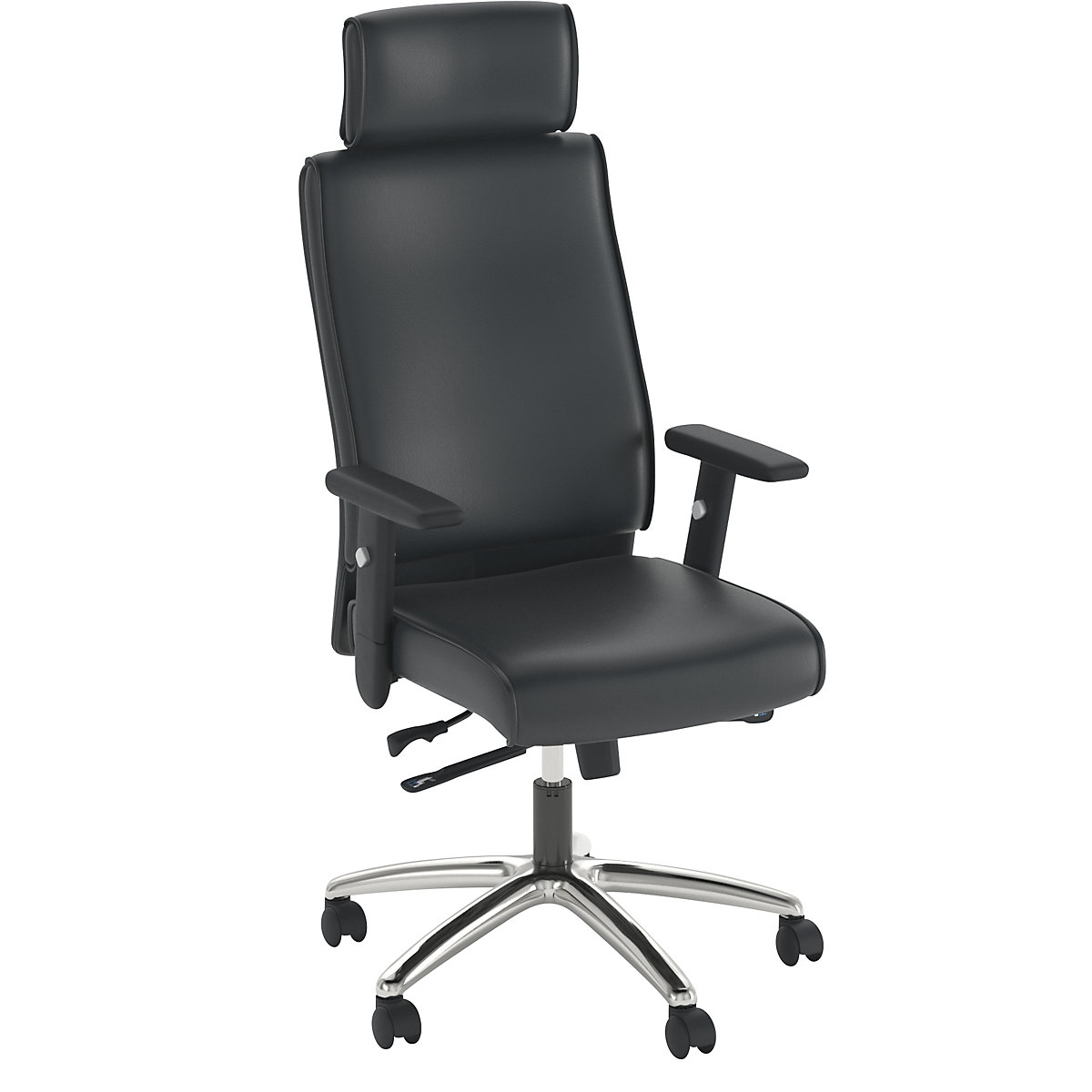Kaiserkraft Amer Office Chair Leather Black 3