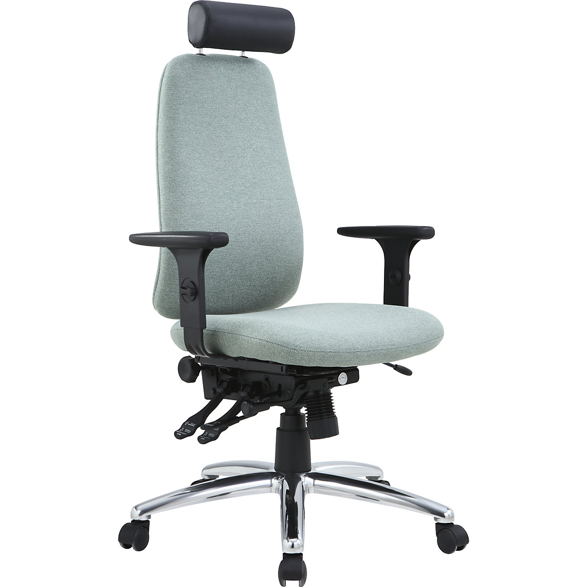 Fauteuil de bureau Kaiserkraft Ricky, vert clair 4