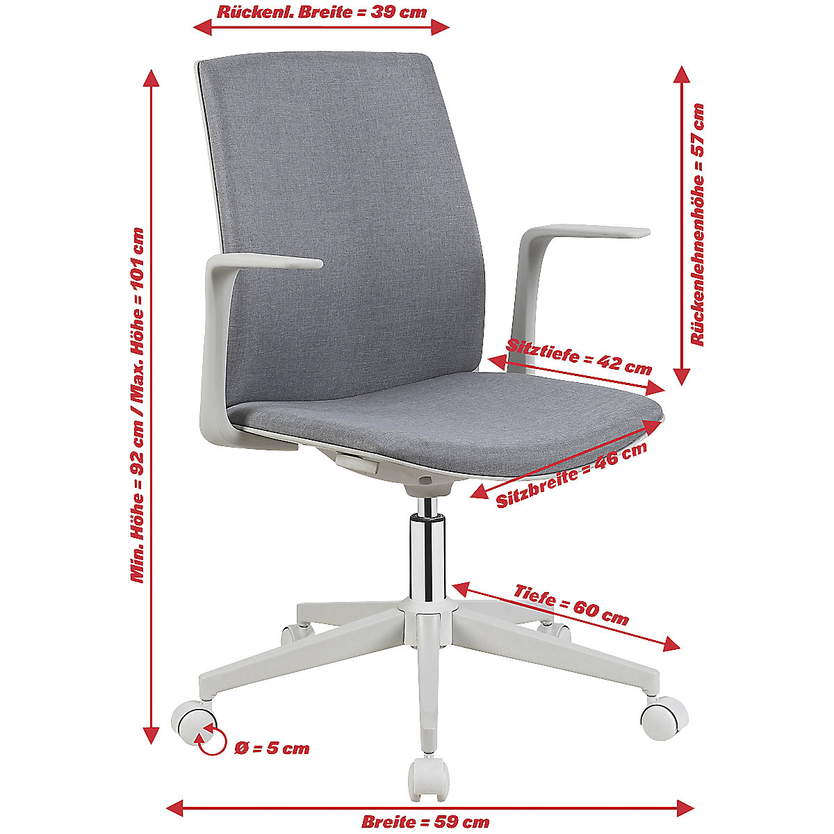Schreibtischstuhl Gaia (Produktabbildung 14)-13