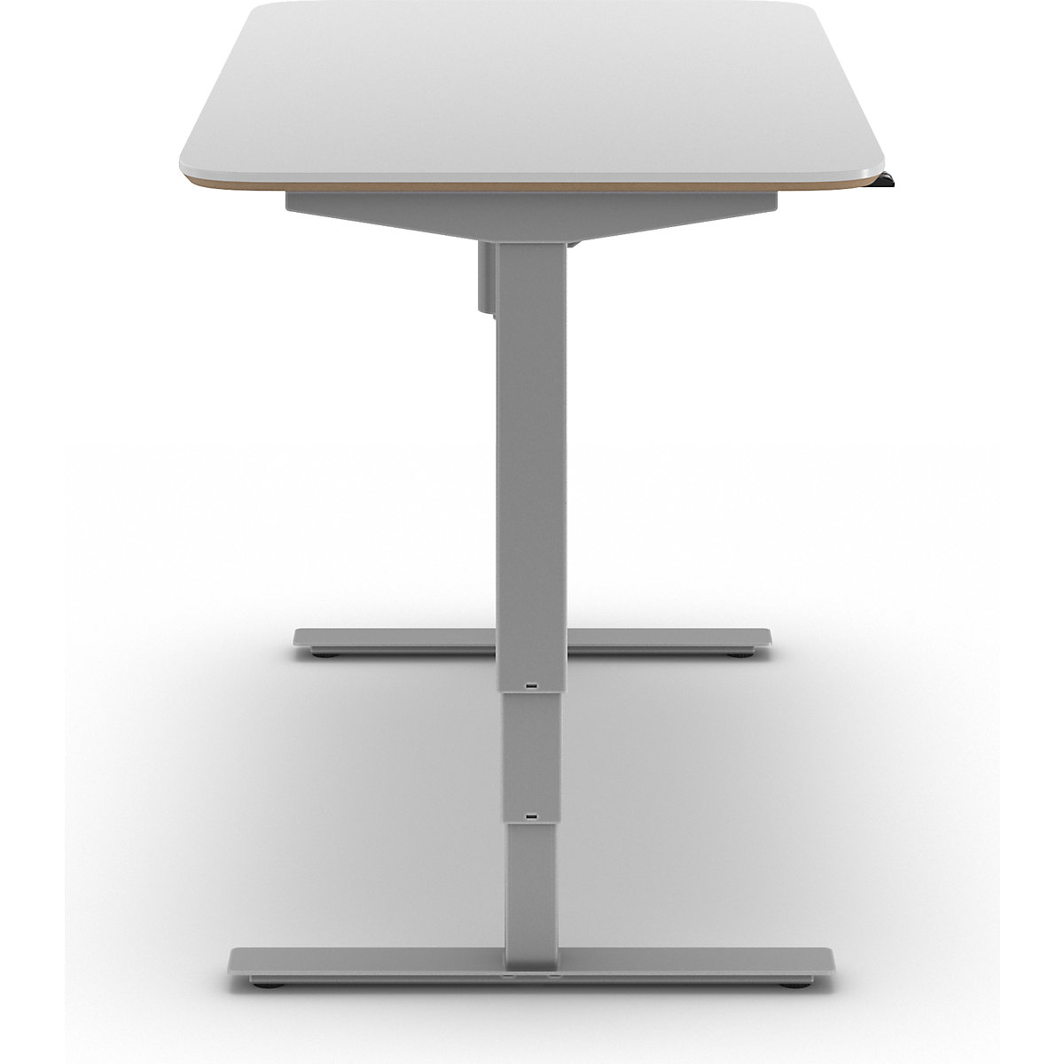 Bureau Kaiserkraft Atlanta Trend, réglable en hauteur électriquement, Blanc/Argent 9