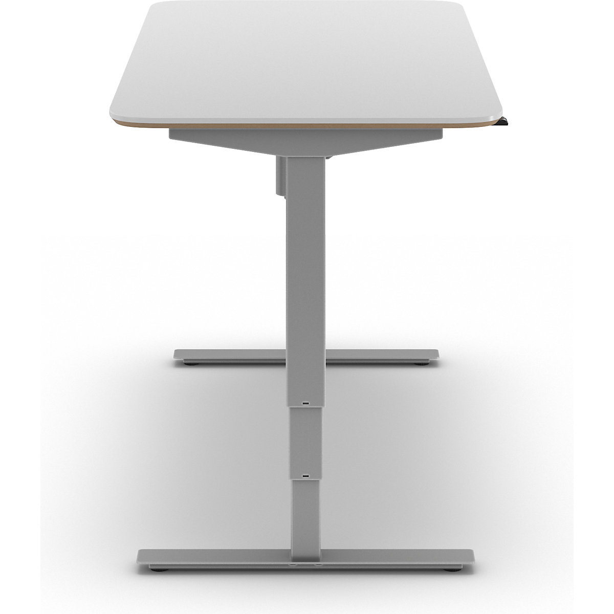 Kaiserkraft Atlanta Trend Height-Adjustable Desk White/Silver 160x80 cm 6