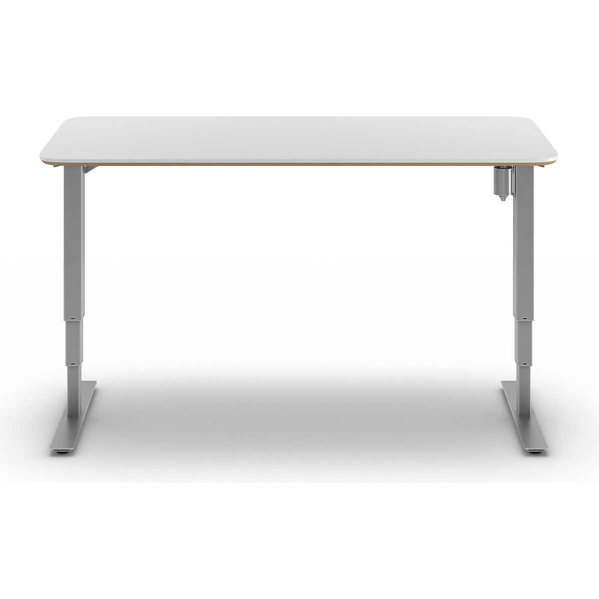 Kaiserkraft Atlanta Trend Height-Adjustable Desk White/Silver 160x80 cm 7
