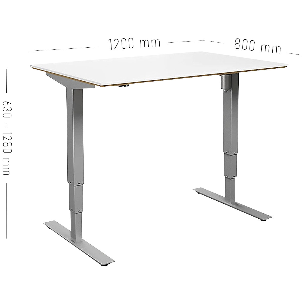 Schreibtisch Atlanta Trend, elektrisch höhenverstellbar (Produktabbildung 4)-3
