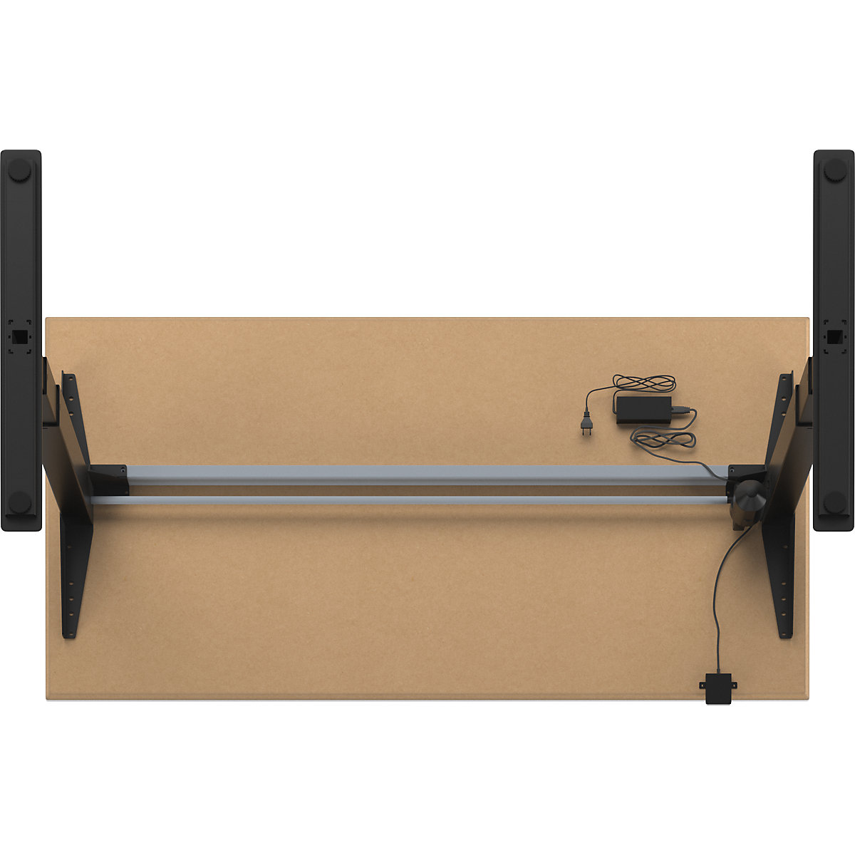 Kaiserkraft Atlanta Trend Desk White/Black 1600x800 8