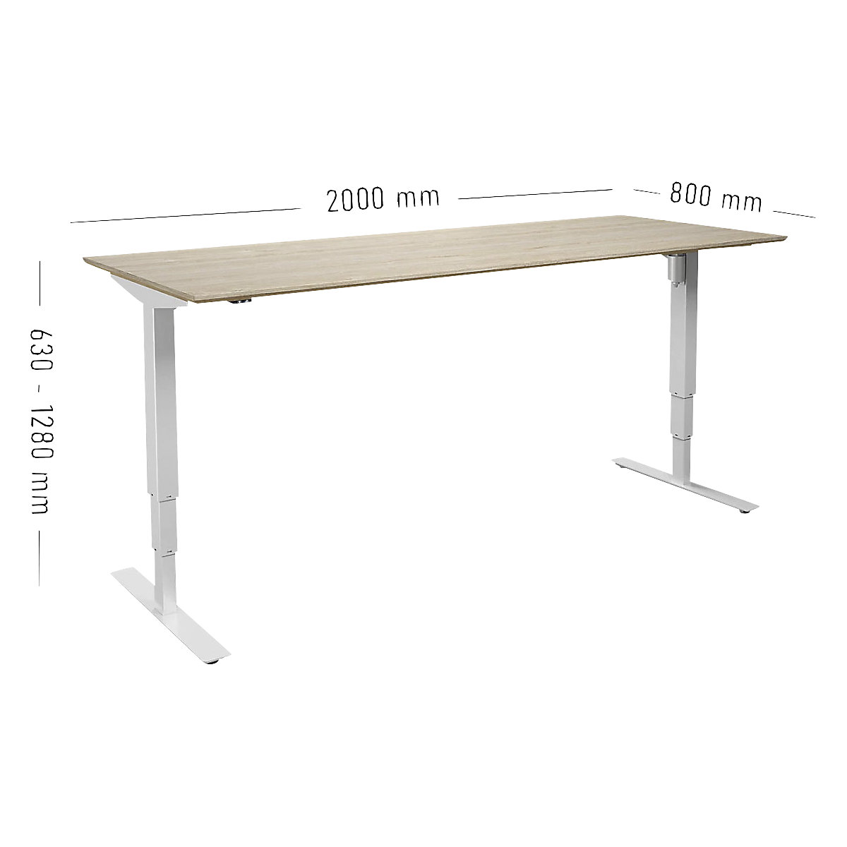 Schreibtisch Atlanta Trend, elektrisch höhenverstellbar (Produktabbildung 4)-3