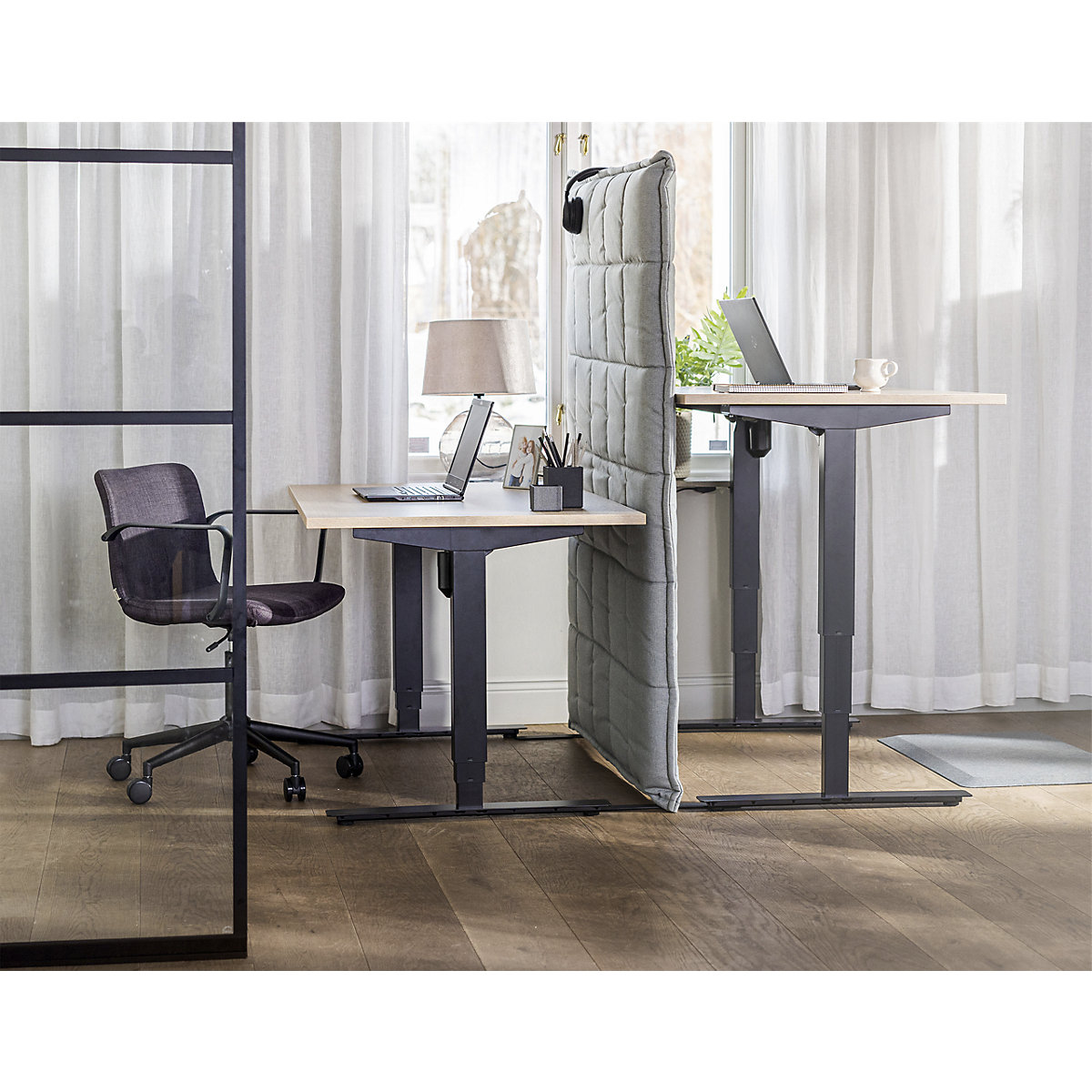 Schreibtisch Atlanta, elektrisch höhenverstellbar (Produktabbildung 2)-1