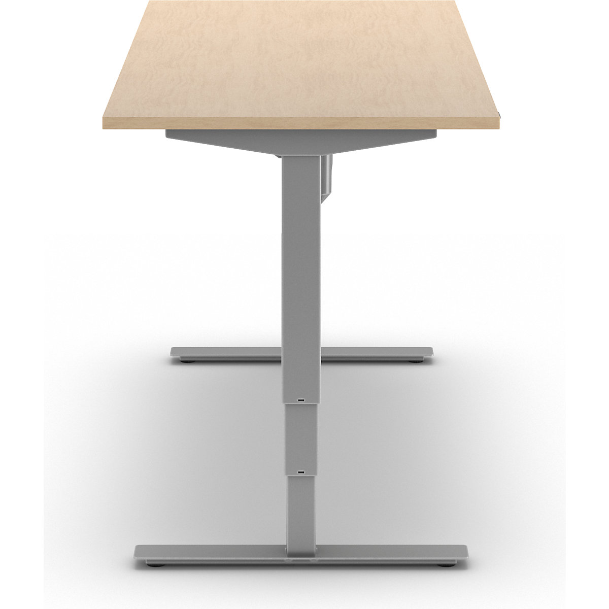 Kaiserkraft Atlanta Electric Standing Desk Birch/Silver 160x80 9