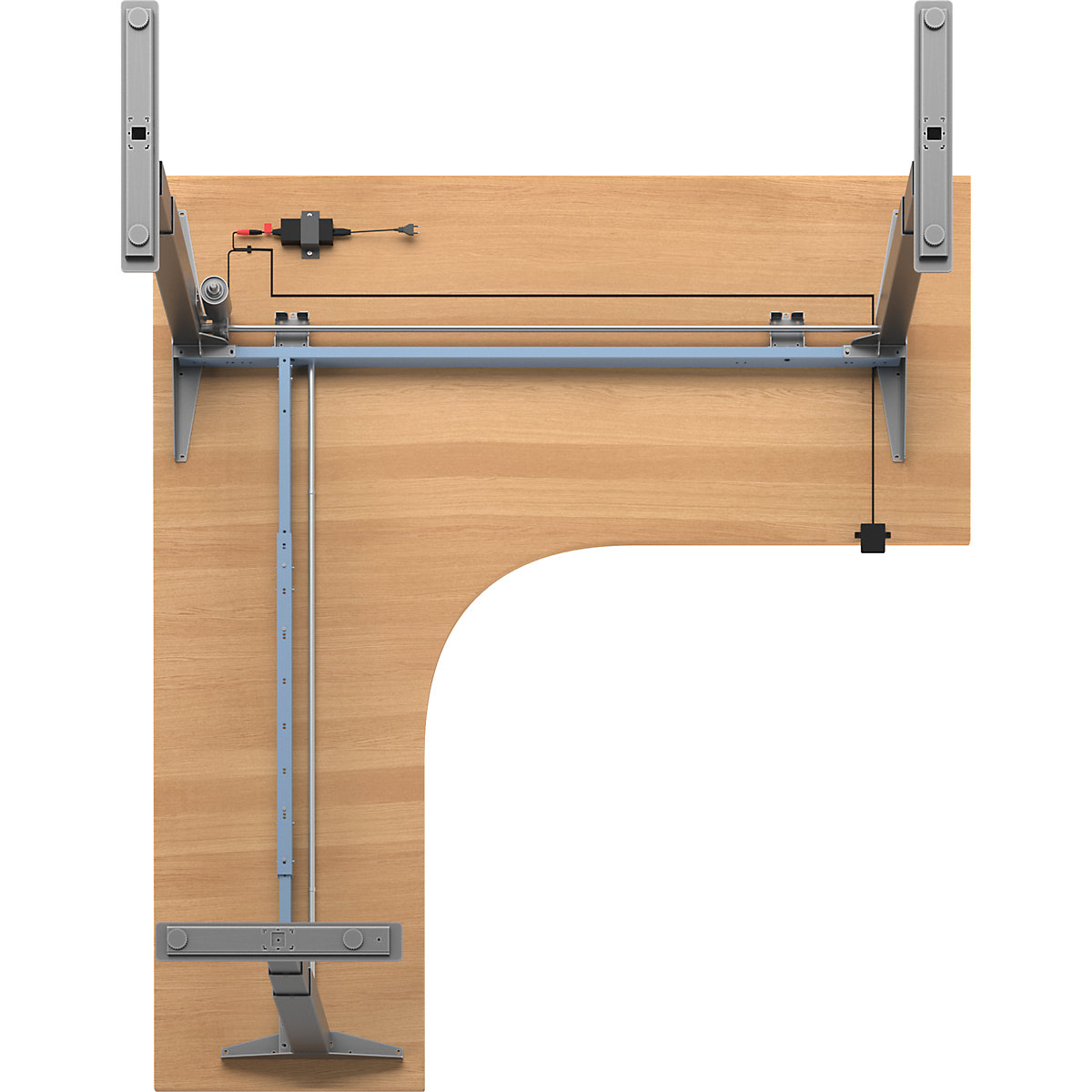 Schreibtisch Atlanta, elektrisch höhenverstellbar (Produktabbildung 5)-4