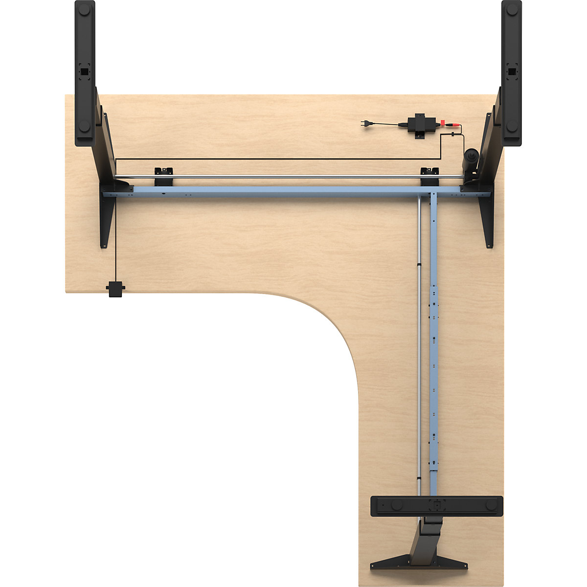 Schreibtisch Atlanta, elektrisch höhenverstellbar (Produktabbildung 5)-4