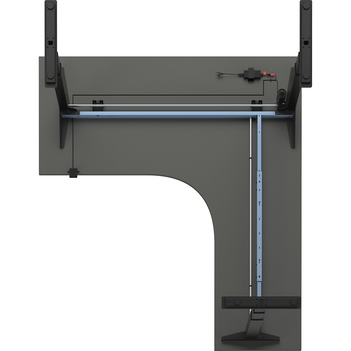 Schreibtisch Atlanta, elektrisch höhenverstellbar (Produktabbildung 5)-4