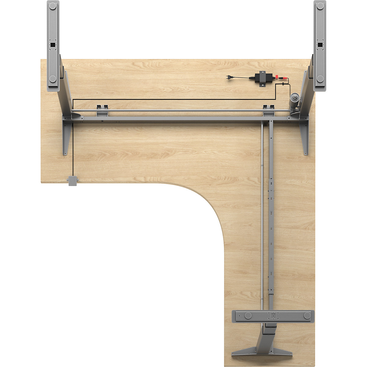 Schreibtisch Atlanta, elektrisch höhenverstellbar (Produktabbildung 5)-4