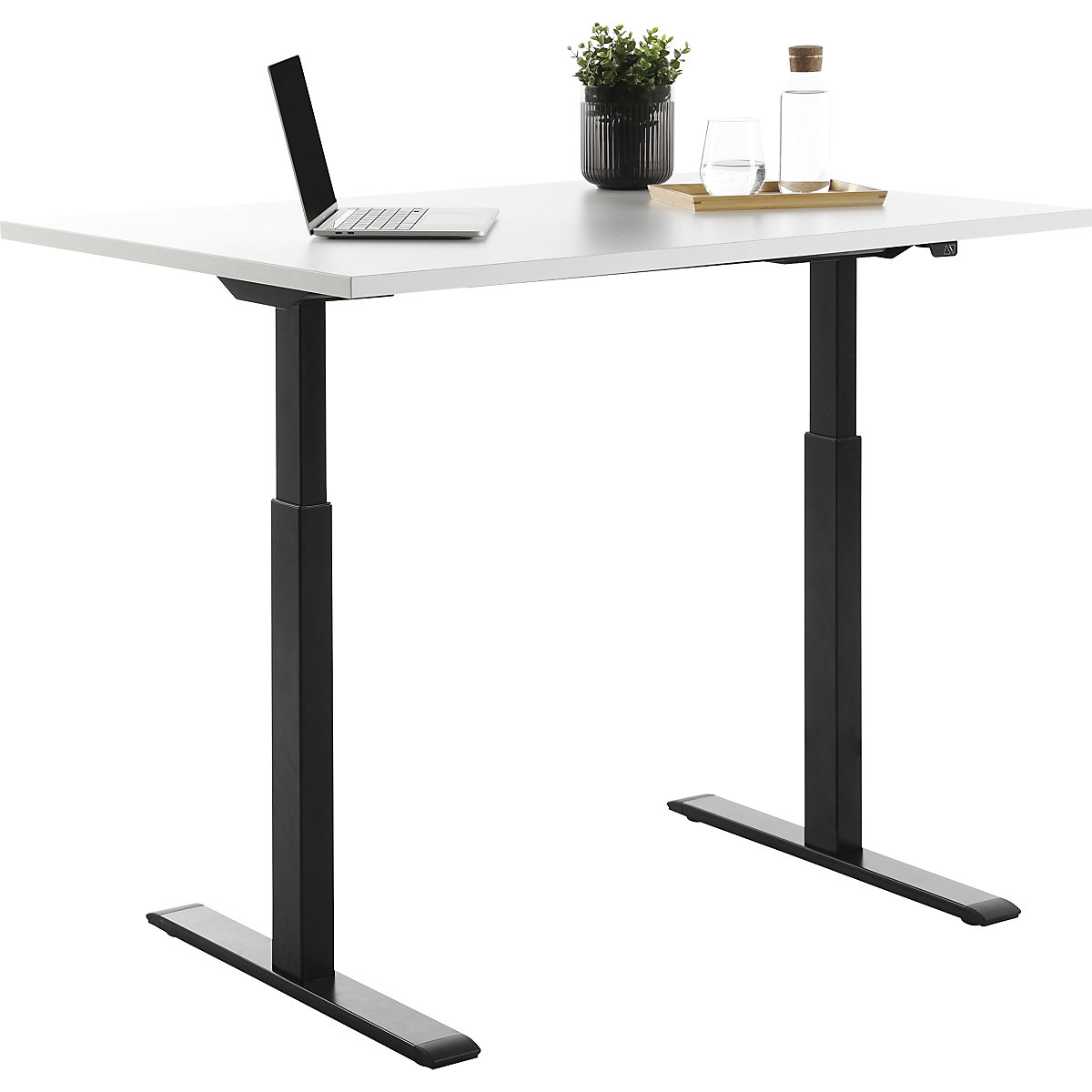 Topstar E-TABLE Height Adjustable Desk White/Black 1200x800mm 10