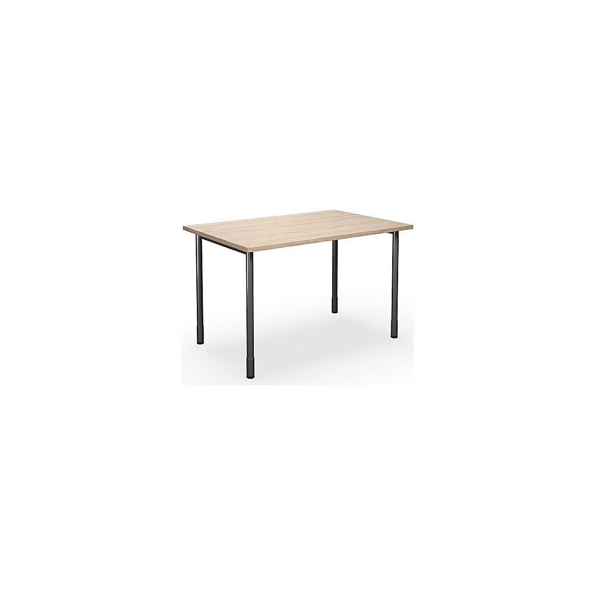 kaiserkraft DUO-C Multipurpose Table Oak Black 1200x800x740 mm 2