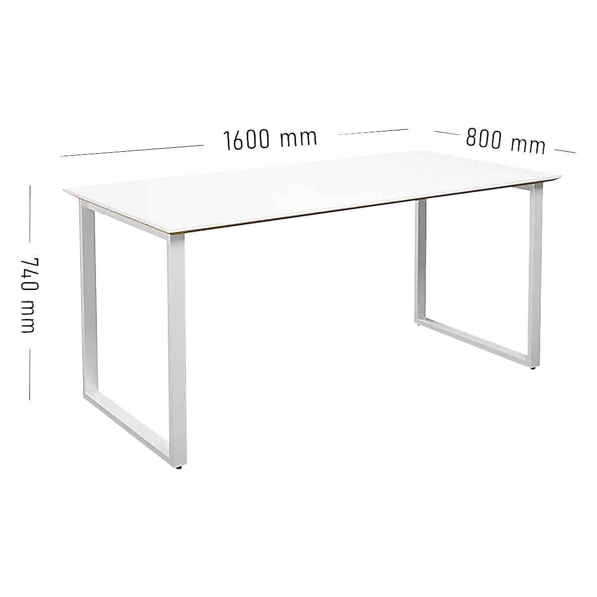 Kaiserkraft DUO-O Trend Multipurpose Table White 1600x800 4