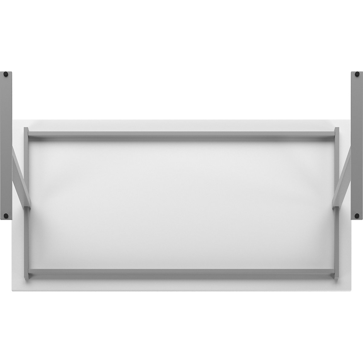 Kaiserkraft DUO-T Multipurpose Table White/Silver 160cm 8