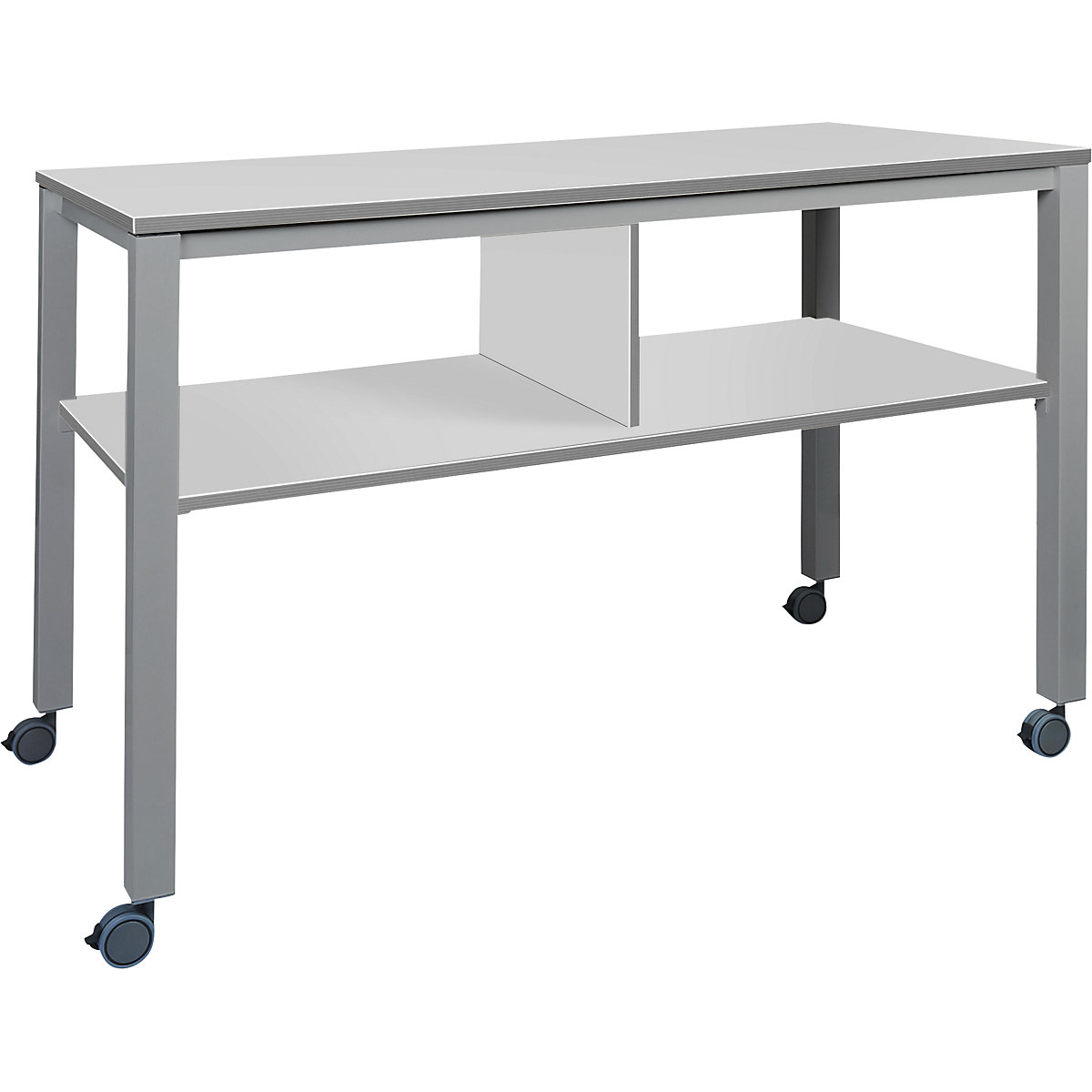 kaiserkraft E2008 Table Multifonction Mobile, Argent/Gris 3