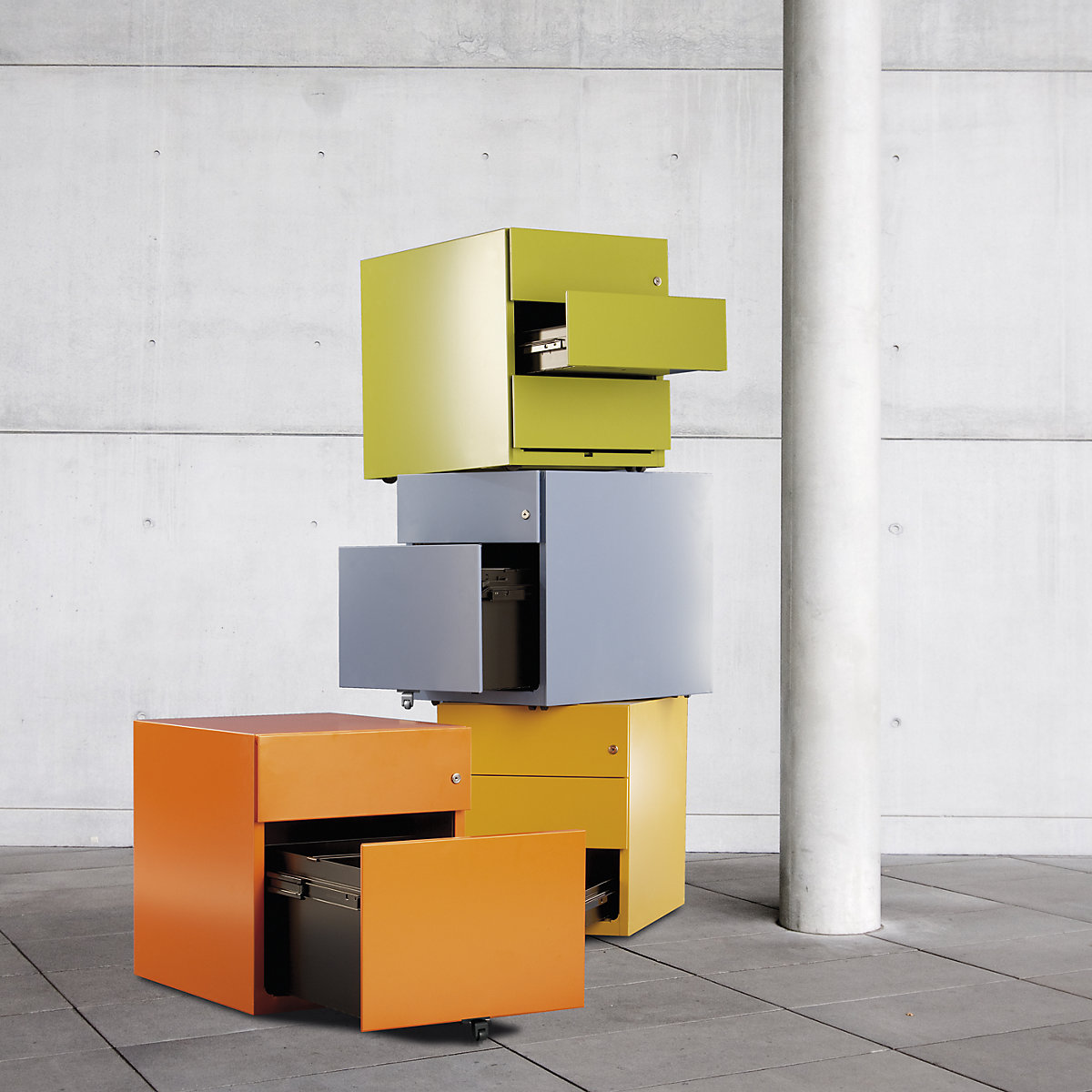 Rollcontainer Note™, mit 2 Hängeregistraturen BISLEY (Produktabbildung 2)-1