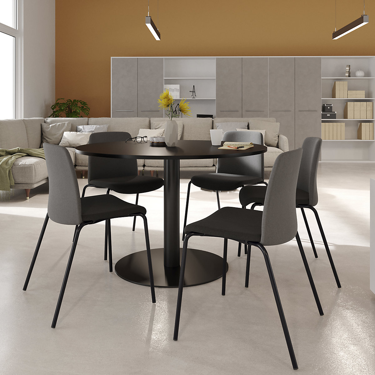 Kaiserkraft Helmer Multipurpose Chair Dark Gray/Black 4