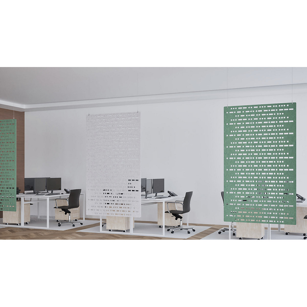 Akustik-Paneel zur Deckenmontage eurokraft basic (Produktabbildung 3)-2