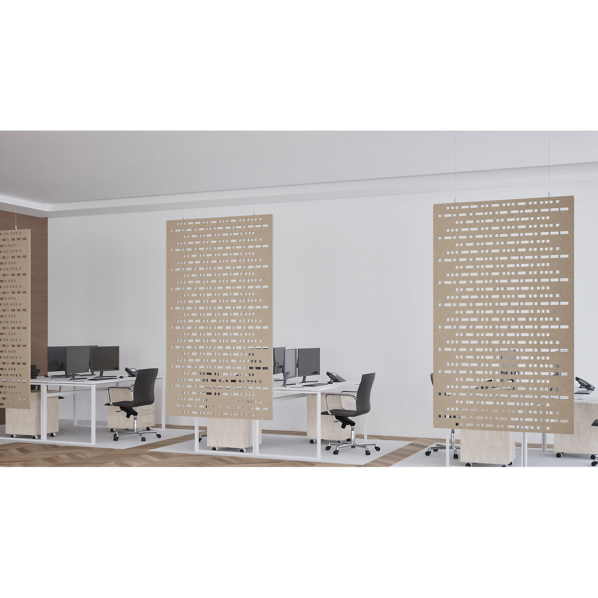 Akustik-Paneel zur Deckenmontage eurokraft basic (Produktabbildung 10)-9