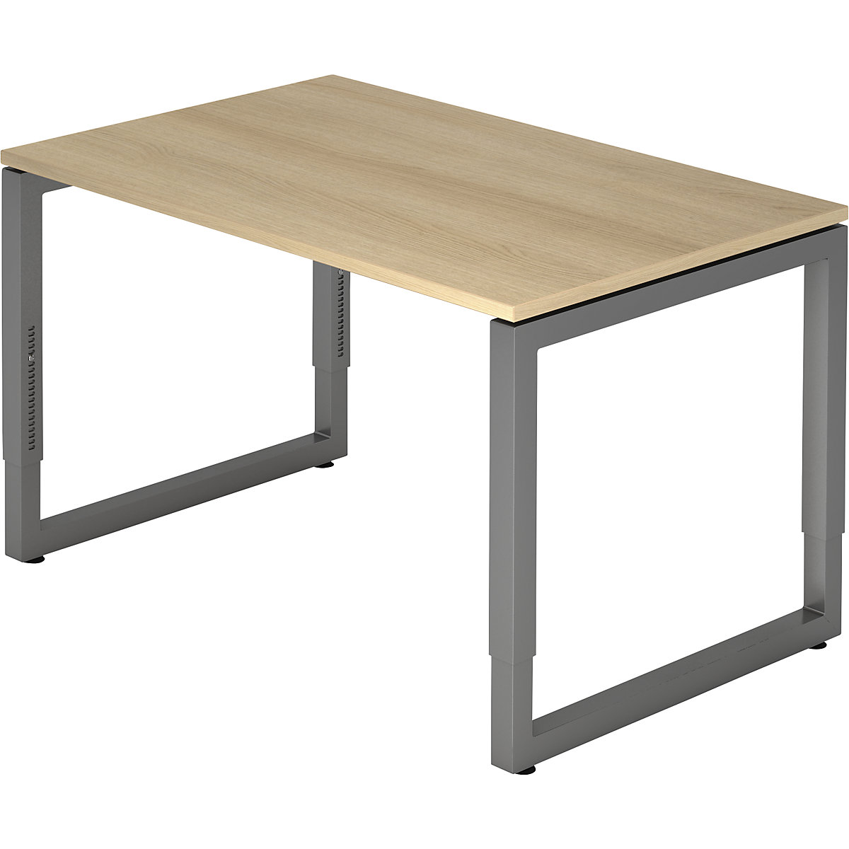 eurokraft pro Height-Adjustable Desk Oak/Graphite 1200x800 3