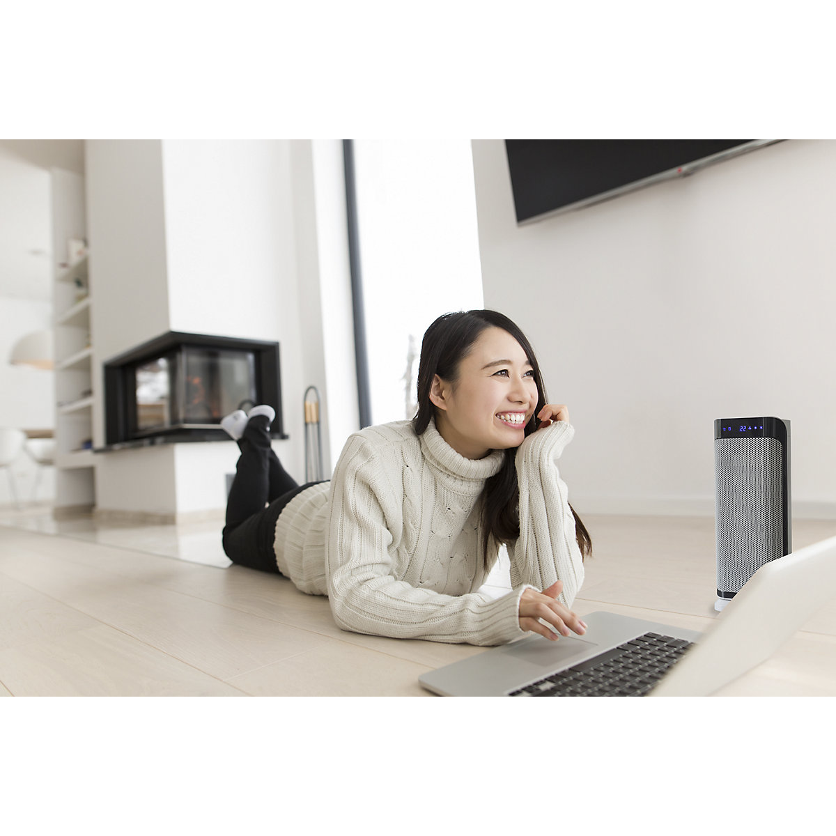 PTC-Keramik-Heizlüfter mit Display (Produktabbildung 3)-2