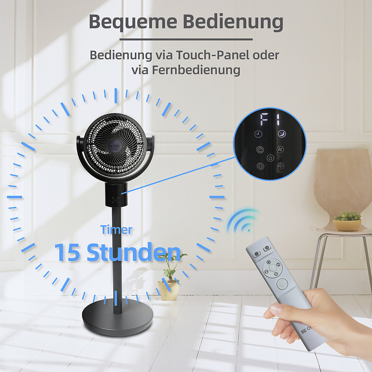 Digitaler Stand- und Tischventilator (Produktabbildung 5)-4