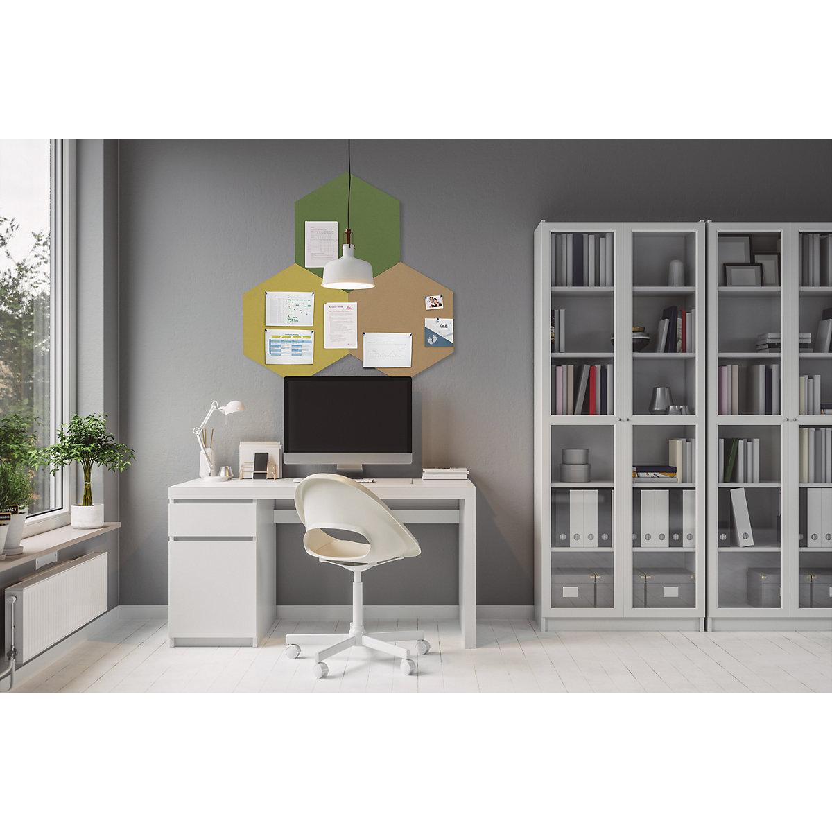 Design-Pinnwand sechseckig Chameleon (Produktabbildung 22)-21