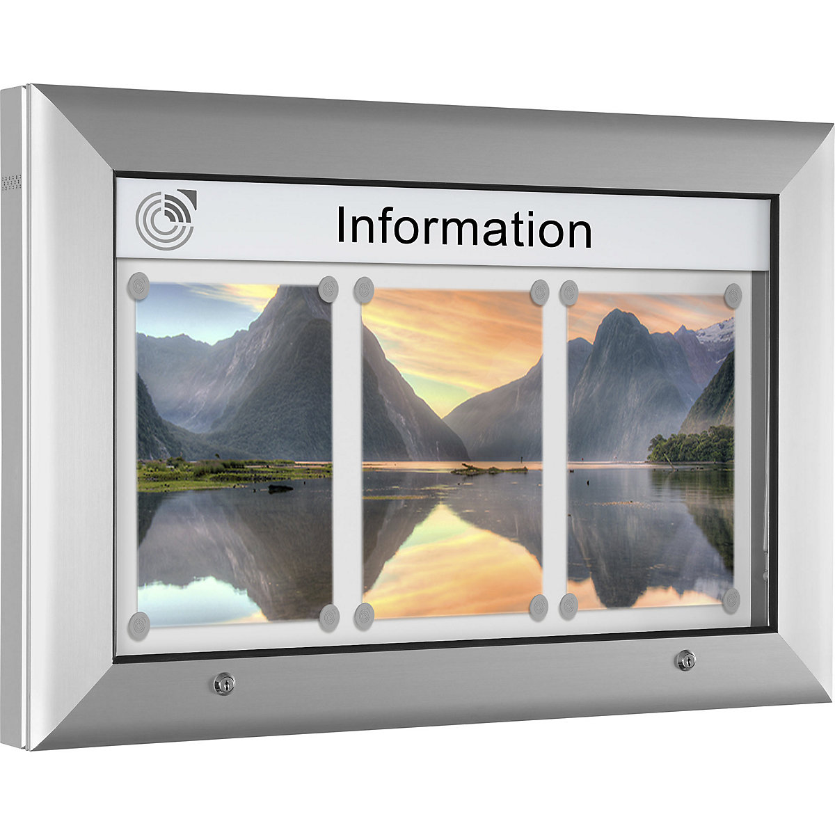 kaiserkraft Display Case Indoor Outdoor Landscape A2 Pure White 6