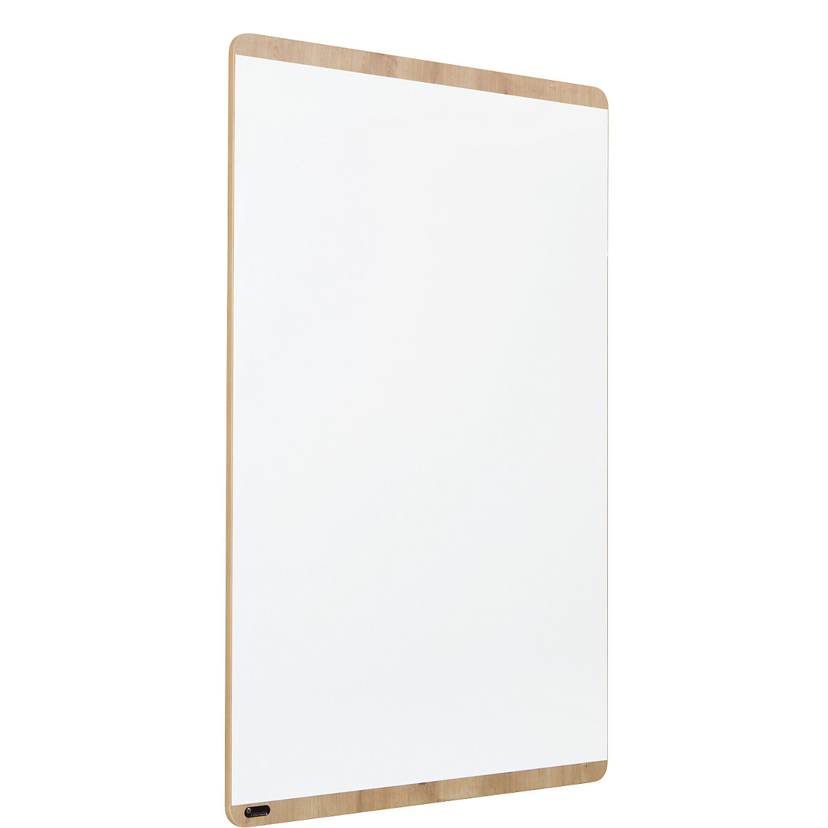 Whiteboard NATURAL, Rahmen in Holzoptik, Tafel weiß, BxH 1000 x 1500 mm-1