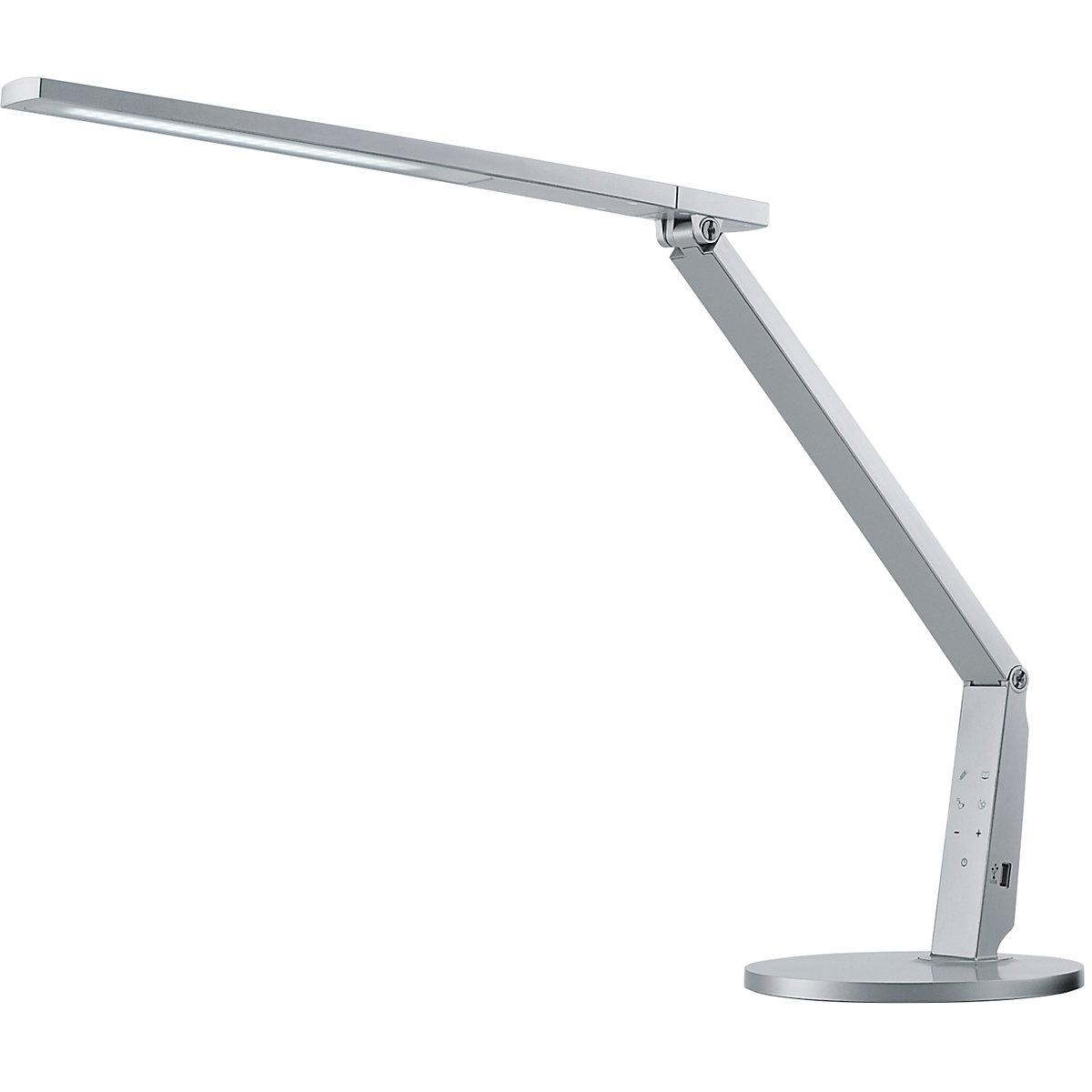 Hansa LED-Schreibtischleuchte VARIO PLUS, Höhe 540 mm, silber